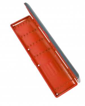 Кутия за поводи Daiwa NZON -  30см червен/черeн